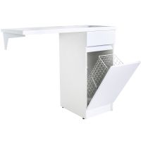 Тумба с раковиной Orange Optima 100 OPK-40TUW+RAR Белый глянец — фото 3, Тумбы с раковиной