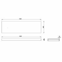 Товар: Столешница под раковину Boheme Armadi Art Flat 140 869-140 Белая - фото 4 Столешница под раковину Boheme Armadi Art Flat 140 869-140 Белая — фото 4, Раковины