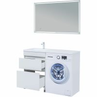 Тумба под раковину Aquanet Вега 120 Белый глянец арт-329124 — фото 10, Тумбы под раковину