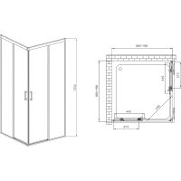 Товар: Душевой уголок Vincea Soft 90x90 VSS-3SO900CL профиль Хром стекло прозрачное - фото 7 Душевой уголок Vincea Soft 90x90 VSS-3SO900CL профиль Хром стекло прозрачное — фото 7, Душевые уголки