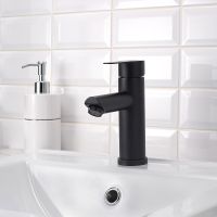 Смеситель для раковины Ростовская Мануфактура Сантехники SUS124BL-001F Черный — фото 3, Смесители