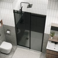 Товар: Душевая дверь Grossman Classic 110 100.K33.04.110.21.10 профиль Черный матовый стекло тонированное - фото 6 Душевая дверь Grossman Classic 110 100.K33.04.110.21.10 профиль Черный матовый стекло тонированное — фото 6, Душевые двери в нишу