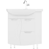 Тумба под раковину Volna Adel 70.1D.2Y tnADEL70.1D.2Y-01 Белая — фото 1, Тумбы под раковину