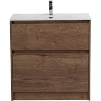 Тумба под раковину BelBagno Kraft 39 70 KRAFT39-700/390-2C-PIA-RT Rovere Tabacco — фото 1, Тумбы под раковину