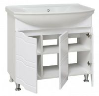 Тумба под раковину Runo Стиль 75 00000001127 Белая — фото 4, Тумбы под раковину