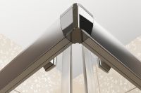 Душевая дверь Ravak Blix BLDP2-120 0PVG0U00ZG профиль Сатин стекло Grape — фото 5, Раздвижные душевые двери