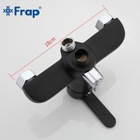 Товар: Смеситель для ванны Frap H42 F2242 универсальный Черный матовый Хром - фото 4 Смеситель для ванны Frap H42 F2242 универсальный Черный матовый Хром — фото 4, Смесители