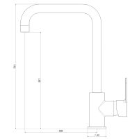 Товар: Смеситель для кухни Royce Aura RCM-121101CR Хром - фото 2 Смеситель для кухни Royce Aura RCM-121101CR Хром — фото 2, Смесители