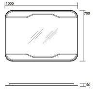 Товар: Зеркало Kerasan Waldorf 100 740601 С выключателем - фото 4 Зеркало Kerasan Waldorf 100 740601 С выключателем — фото 4, Мебель для ванной