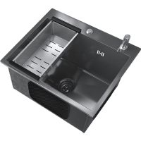 Товар: Кухонная мойка Ulgran Steel US 500-002 Черная брашированная сталь - фото 3 Кухонная мойка Ulgran Steel US 500-002 Черная брашированная сталь — фото 3, Кухонные мойки