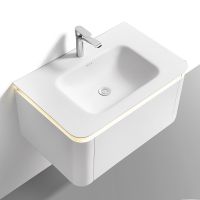 Тумба с раковиной Black&White Universe U925.800 80 925800 подвесная Milk white — фото 3, Мебель для ванной