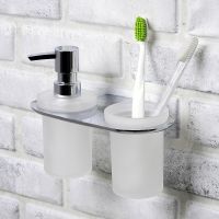 Товар: Дозатор для жидкого мыла WasserKRAFT Kammel K-8389 со стаканом для зубных щеток Хром - фото 2 Дозатор для жидкого мыла WasserKRAFT Kammel K-8389 со стаканом для зубных щеток Хром — фото 2, Дозаторы