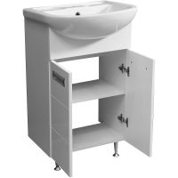 Тумба под раковину Stella Polar Фиора 55 SP-00000212 Белая — фото 1, Тумбы под раковину