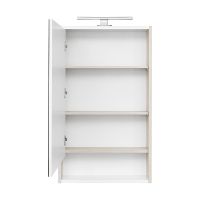 Товар: Зеркальный шкаф Aquaton Рико 50 1A212302RIB90 Белый Ясень фабрик - фото 4 Зеркальный шкаф Aquaton Рико 50 1A212302RIB90 Белый Ясень фабрик — фото 4, Зеркальные шкафы в ванную