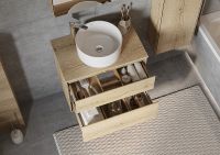 Тумба под раковину Aquaton Либерти 75 1A279501LYC70 подвесная Дуб эльвезия — фото 22, Тумбы под раковину