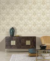 Обои Emiliana Parati Tesori dOriente 97235 Винил на флизелине (1,06*10,05) Бежевый/Золото, Дамаск — фото 3, Обои для стен