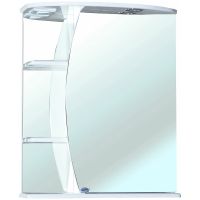 Зеркальный шкаф Bellezza Луна 60 R 4612609001010 с подсветкой Белый — фото 1, Зеркальные шкафы в ванную