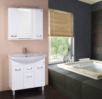 Зеркало со шкафом Onika Балтика 80.01 208024 с подсветкой Белое — фото 2, Мебель для ванной