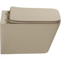 Унитаз SantiLine SL-5007BG подвесной Бежевый матовый с сиденьем Микролифт — фото 2, Подвесные унитазы