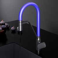 Смеситель для кухни AM.PM Like F8007827 Черный матовый Синий — фото 9, Смесители для кухни