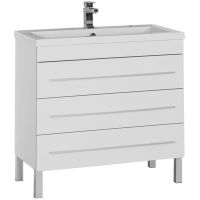 Тумба с раковиной Aquanet Верона 90 212872 Белая — фото 1, Тумбы с раковиной