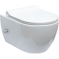 Унитаз биде Logan L5W City 019100-u-01 312562 подвесной без сиденья — фото 1, Унитазы