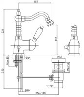 Товар: Смеситель для биде Cezares Vintage VINTAGE-BSM2-02-Sw Бронза - фото 2 Смеситель для биде Cezares Vintage VINTAGE-BSM2-02-Sw Бронза — фото 2, Смесители