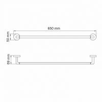 Полотенцедержатель WasserKRAFT Asphe K-77730 Розовое золото — фото 3, Полотенцедержатели