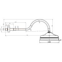 Верхний душ Boheme Medici 413 Бронза — фото 2, Душевое оборудование. Душевая программа