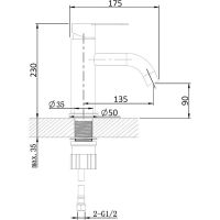 Смеситель для раковины Orange OneLife P99-020cr Хром — фото 6, Смесители для раковины