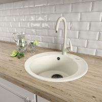 Товар: Кухонная мойка Lemark Sula 500 9910002 Бежевая - фото 3 Кухонная мойка Lemark Sula 500 9910002 Бежевая — фото 3, Кухонные мойки