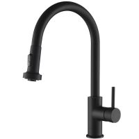 Смеситель для кухни Timo Saona 2316/03FL Черный — фото 1, Смесители для кухни