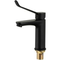 Товар: Смеситель для раковины Gappo G21-6 G1021-6 Черный матовый - фото 1 Смеситель для раковины Gappo G21-6 G1021-6 Черный матовый — фото 1, Смесители для раковины