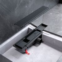 Душевой лоток AM.PM PrimeFlow 40 W02SC-P11-040-01BM с Черной матовой решеткой Cut Gradient — фото 9, Душевые лотки