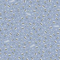 Обои AS Creation Karl Lagerfeld 37843-1 Винил на флизелине (0,53*10,05) Голубой, Надписи — фото 1, Обои для стен