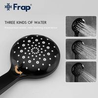 Смеситель для ванны Frap H49-6 F3249-6 Черный матовый Хром — фото 7, Смесители