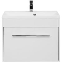 Тумба с раковиной Aquanet Августа 75 287692 подвесная Белая — фото 3, Тумбы с раковиной