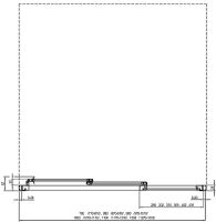 Душевая дверь Ravak Supernova ASDP3-110 00VD03R211 профиль Черный матовый витраж пластик Pearl — фото 5, Раздвижные душевые двери