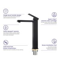 Смеситель для раковины Timo Selene 3061/03F Черный — фото 6, Смесители для раковины