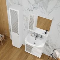 Тумба под раковину Volna Milena 70.2D tnMILENA70.2D-01 Белая — фото 8, Тумбы под раковину