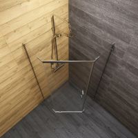 Душевой уголок Triton Дека-Хром 90х90 Щ0000053608 профиль Хром стекло прозрачное — фото 6, Душевые уголки