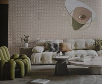 Обои Bernardo Bartalucci Marisa 84254-4 Винил на флизелине (1,06*10) Розовый/Серый/Золото, Геометрия — фото 4, Обои для стен