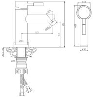 Смеситель для раковины Olive's Balear Нержавеющая сталь арт-13100BL — фото 3, Смесители для раковины