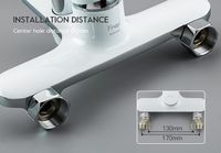 Смеситель для ванны Frap H49 F3249 Белый Хром — фото 5, Смеситель для ванны