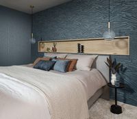 Обои RASCH Sky Lounge 608687 Винил на флизелине (0,53*10,05) Синий/Зеленый, Однотонный — фото 5, Обои для стен