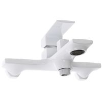 Комплект смесителей Orange Lutz M04-311w Белый — фото 9, Готовые комплекты для ванной комнаты