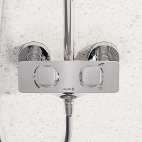 Товар: Душевая система Kludi Cockpit Explorer 8005005-00 с термостатом Хром - фото 2 Душевая система Kludi Cockpit Explorer 8005005-00 с термостатом Хром — фото 2, Душевое оборудование. Душевая программа