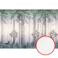 Фреска Ortograf Flora 31002 Фактура бархат FX Флизелин (4*2,7) Бежевый/Зеленый, Деревья/Животные арт-31002 (бархат FX) — фото 1, Фрески