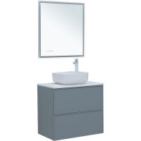 Тумба под раковину Aquanet Арт 75 313275 подвесная Мисти грин — фото 15, Тумбы под раковину