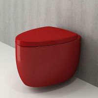 Унитаз Bocchi Etna 1116-019-0129 подвесной Красный глянцевый без сиденья — фото 3, Унитазы